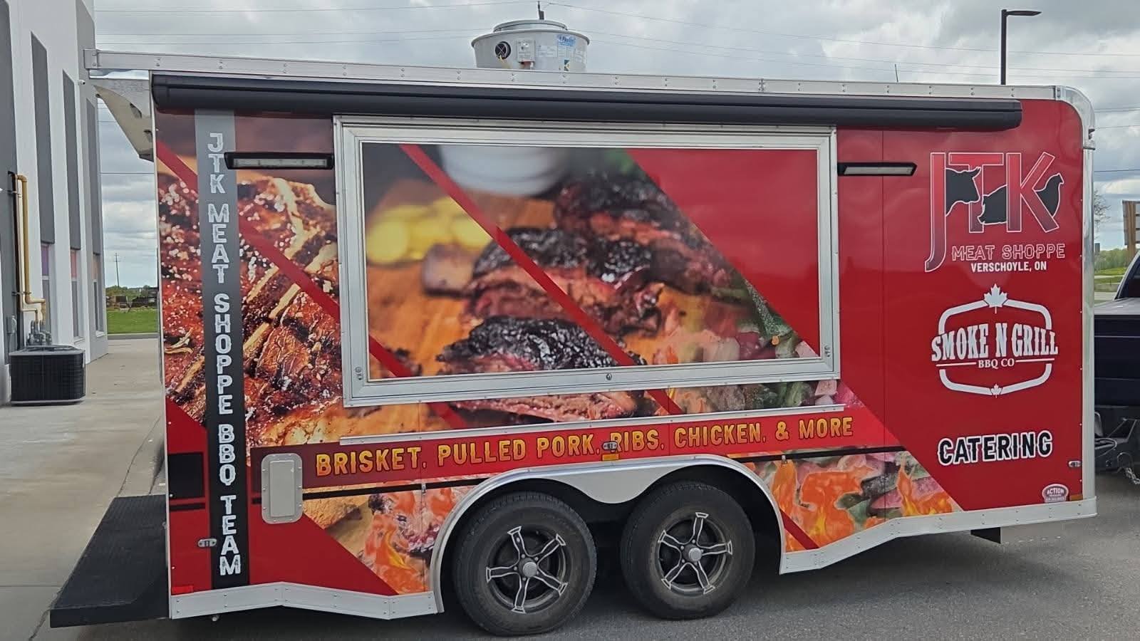 Branded Smoke N Grill and JTK Meat Shoppe exterior