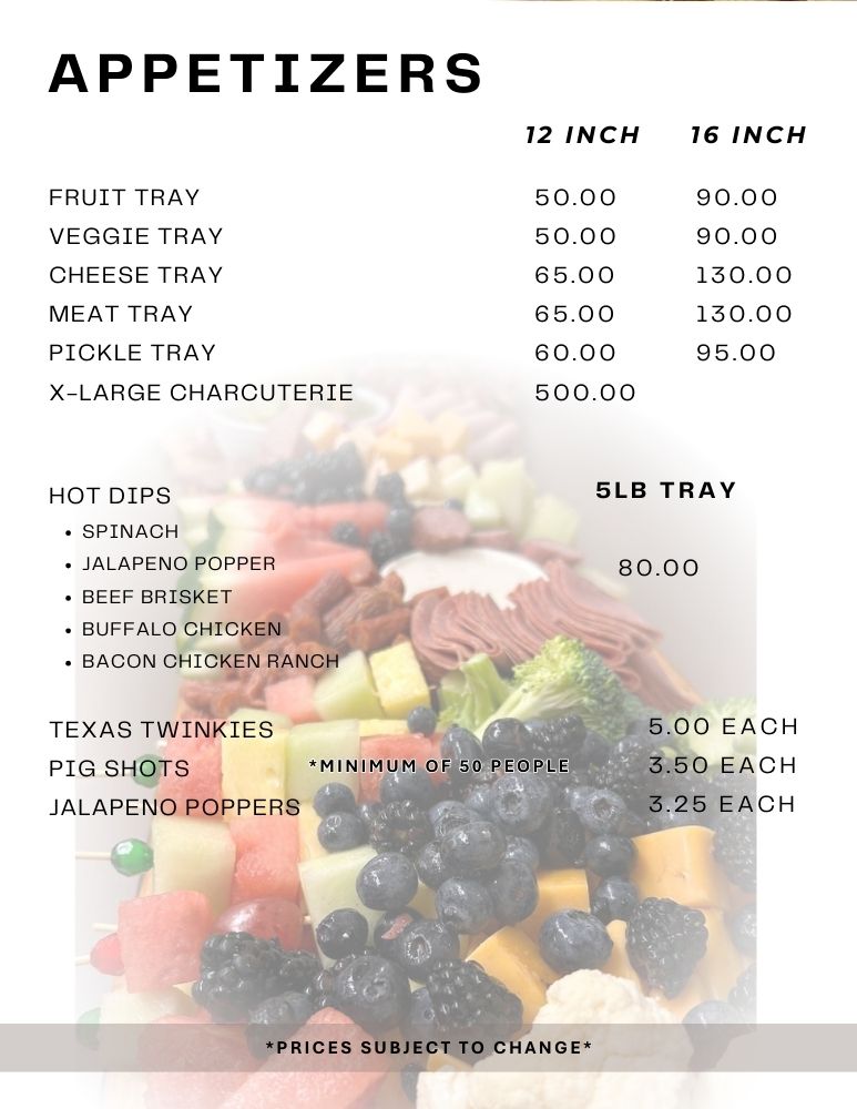 Catering menu page 14