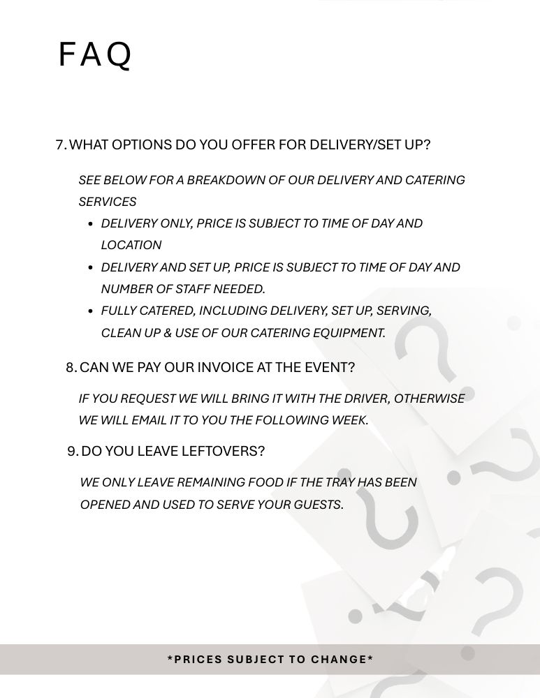 Catering menu page 16